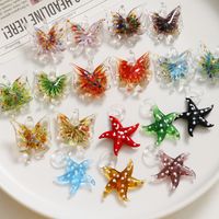 Ice Transparent Glaze Colorful Butterflies And Polka Dots Starfish Pendant Diy Three-Dimensional Glaze Earrings Necklace Bracelet Material Wholesale main image 1