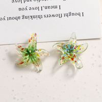 Ice Transparent Glaze Colorful Butterflies And Polka Dots Starfish Pendant Diy Three-Dimensional Glaze Earrings Necklace Bracelet Material Wholesale sku image 10