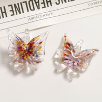 Ice Transparent Glaze Colorful Butterflies And Polka Dots Starfish Pendant Diy Three-Dimensional Glaze Earrings Necklace Bracelet Material Wholesale sku image 2