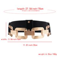 Baroque Style Simple Style Classic Style Geometric Alloy PU Artificial Leather Women's Chain Belts main image 2