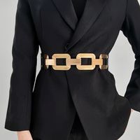 Baroque Style Simple Style Classic Style Geometric Alloy PU Artificial Leather Women's Chain Belts main image 1