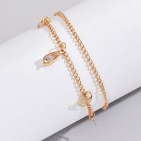 Simple Style Heart Shape Alloy Women's Anklet main image 3