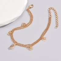 Simple Style Heart Shape Alloy Women's Anklet main image 5