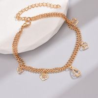 Simple Style Heart Shape Alloy Women's Anklet main image 6