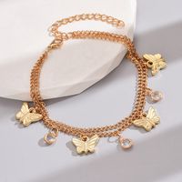 Simple Style Butterfly Zinc Alloy Women's Anklet main image 4