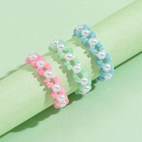 Wholesale Jewelry Simple Style Classic Style Geometric Beaded Beaded Rings main image 6