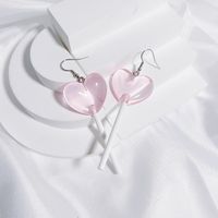 1 Pair Casual Cute Pentagram Heart Shape Transparent Soft Clay Drop Earrings main image 6