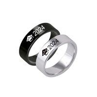 Simple Style Number 316 Stainless Steel  Women's Rings main image 6