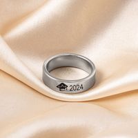 Simple Style Number 316 Stainless Steel  Women's Rings main image 2