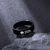 Simple Style Number 316 Stainless Steel  Women's Rings main image 3