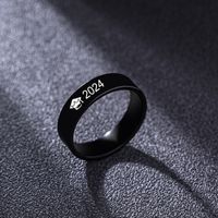 Simple Style Number 316 Stainless Steel  Women's Rings main image 4