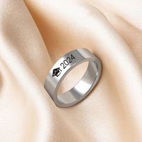 Simple Style Number 316 Stainless Steel  Women's Rings main image 1