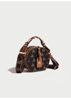 Women's Small Pvc Tropical Vintage Style Round Zipper Handbag main image 2