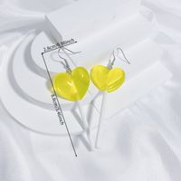 1 Pair Casual Cute Pentagram Heart Shape Transparent Soft Clay Drop Earrings sku image 27