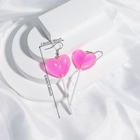 1 Pair Casual Cute Pentagram Heart Shape Transparent Soft Clay Drop Earrings sku image 28