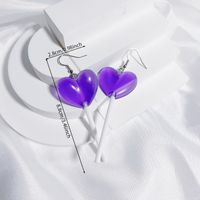 1 Pair Casual Cute Pentagram Heart Shape Transparent Soft Clay Drop Earrings sku image 30