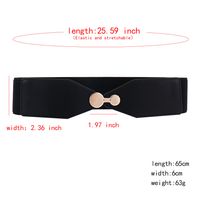 Modern Style Simple Style Classic Style Geometric Pu Leather Women's Leather Belts main image 2