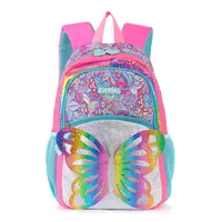 Waterproof 16 Inch Butterfly School School Backpack sku image 3