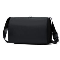 Unisex Nylon Solid Color Basic Square Zipper Shoulder Bag sku image 4