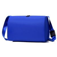 Unisex Nylon Solid Color Basic Square Zipper Shoulder Bag sku image 3