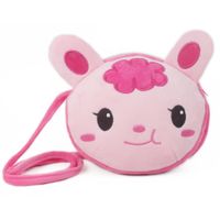 Women's Plush Animal Cute Round Zipper Coin Purse sku image 10