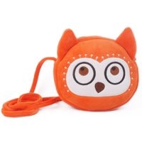 Women's Plush Animal Cute Round Zipper Coin Purse sku image 12