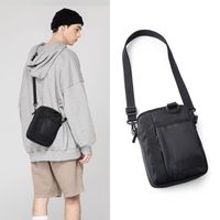 Men's Solid Color Oxford Cloth Zipper Shoulder Bag main image 1
