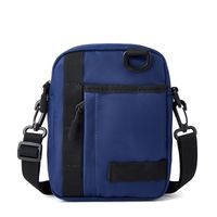 Men's Solid Color Oxford Cloth Zipper Shoulder Bag main image 2