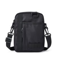 Men's Solid Color Oxford Cloth Zipper Shoulder Bag sku image 2