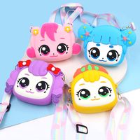 Kid'S Silica Gel Cartoon Character Cute Square Zipper Shoulder Bag main image 1