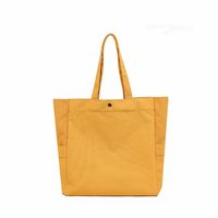 Women's Large Canvas Solid Color Basic Square Buckle Canvas Bag main image 2