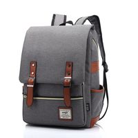 Unisex Solid Color Oxford Cloth Zipper Buckle Fashion Backpack School Backpack main image 1