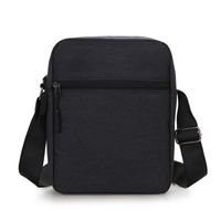Men's Solid Color Oxford Cloth Zipper Shoulder Bag main image 3