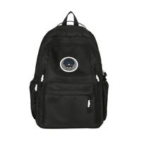 Unisex Solid Color Nylon Zipper Fashion Backpack School Backpack sku image 1