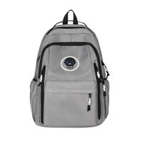 Unisex Solid Color Nylon Zipper Fashion Backpack School Backpack sku image 5