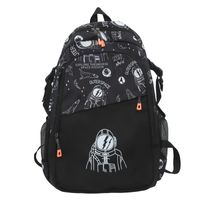 Unisex Geometric Nylon Zipper Fashion Backpack School Backpack sku image 1