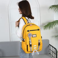 Waterproof 22 Inches Solid Color School Daily School Backpack main image 1