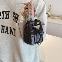 Women's Small Sequin Solid Color Vintage Style Classic Style Sequins String Bucket Bag main image 4