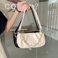 Women's Small Pu Leather Solid Color Streetwear Square Zipper Underarm Bag main image 10
