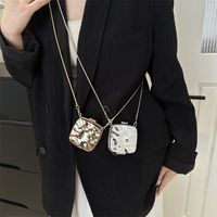Women's Mini Arylic Solid Color Elegant Vintage Style Square Lock Clasp Shoulder Bag main image 7