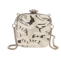 Women's Mini Arylic Solid Color Elegant Vintage Style Square Lock Clasp Shoulder Bag sku image 8