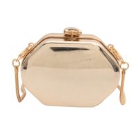Women's Mini Arylic Solid Color Elegant Vintage Style Square Lock Clasp Shoulder Bag sku image 1