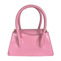 Women's Small Pu Leather Solid Color Basic Square Magnetic Buckle Handbag main image 2