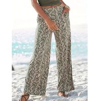 Mujeres A Diario Playa Vacaciones Impresión La Altura Del Tobillo Pantalones Casuales main image 1