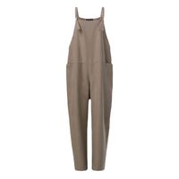 Women's Holiday Daily Simple Style Solid Color Full Length Casual Pants Overalls main image 2