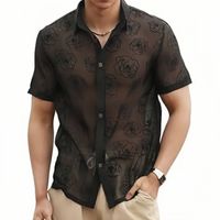 Men's Ditsy Floral Blouse Men's Clothing main image 4