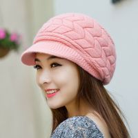 Women's Elegant Basic Simple Style Solid Color Curved Eaves Wool Cap Beret Hat main image 4