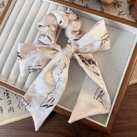 Women's Chinoiserie Elegant Artistic Ink Painting Cloth Hair Clip Hair Tie main image 5
