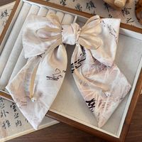 Women's Chinoiserie Elegant Artistic Ink Painting Cloth Hair Clip Hair Tie main image 10