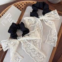 Women's Princess French Style Modern Style Bow Knot Cloth Lace Hair Tie main image 3